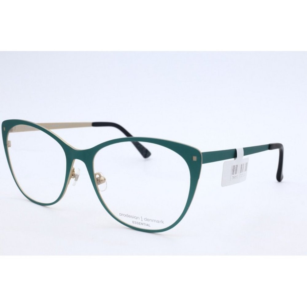 Prodesign Denmark 3180 c.9321 Aqua Green Cat Eye Eyeglasses Clear Lenses 54mm